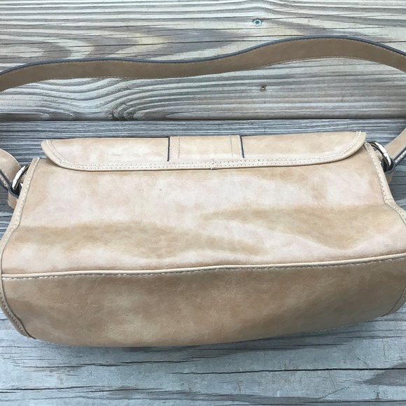 Rosetti Women Hand Bag Tan Vinyl Ladies Shoulder B - Picture 4 of 8